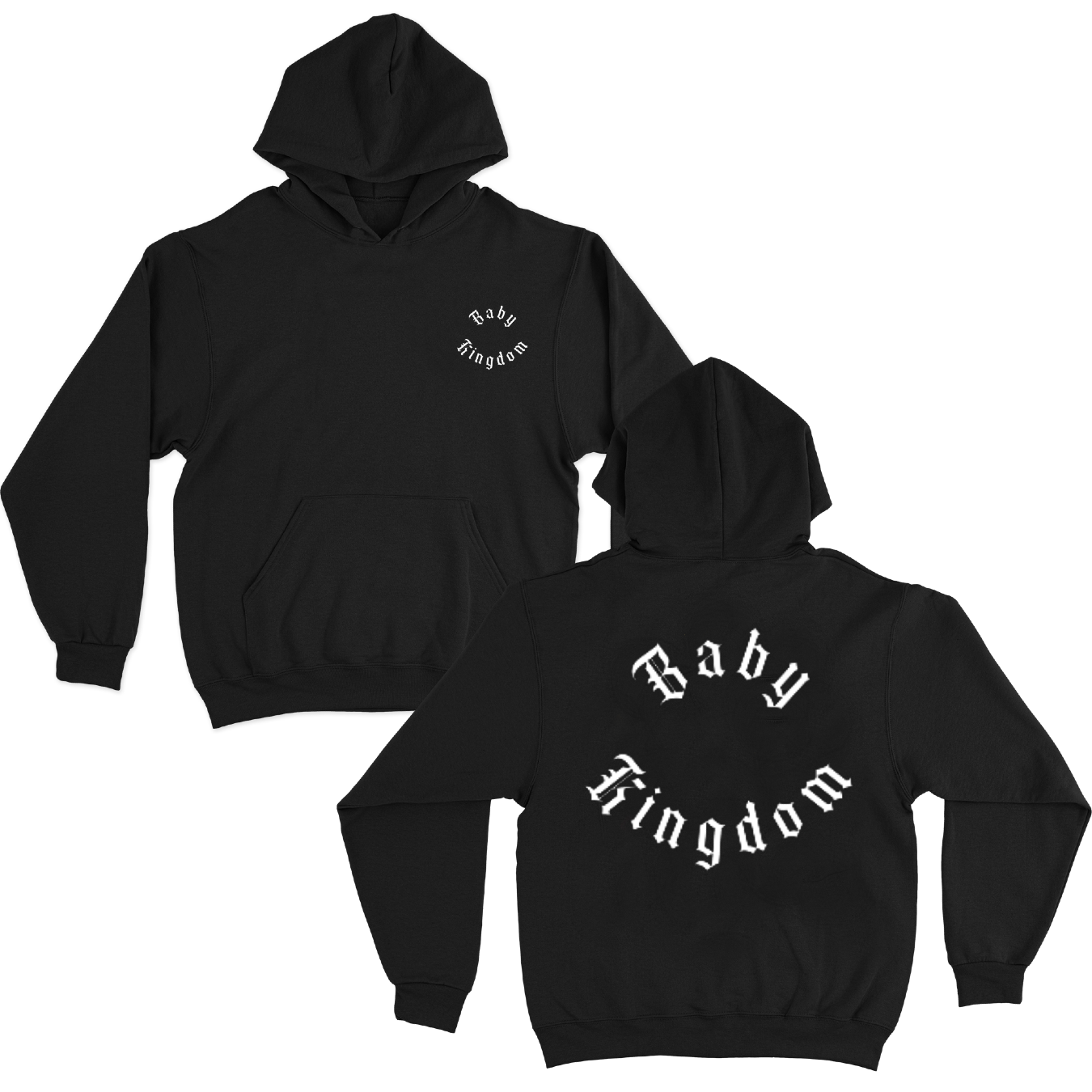 baby queen - Baby Kingdom Circle Print Hoodie